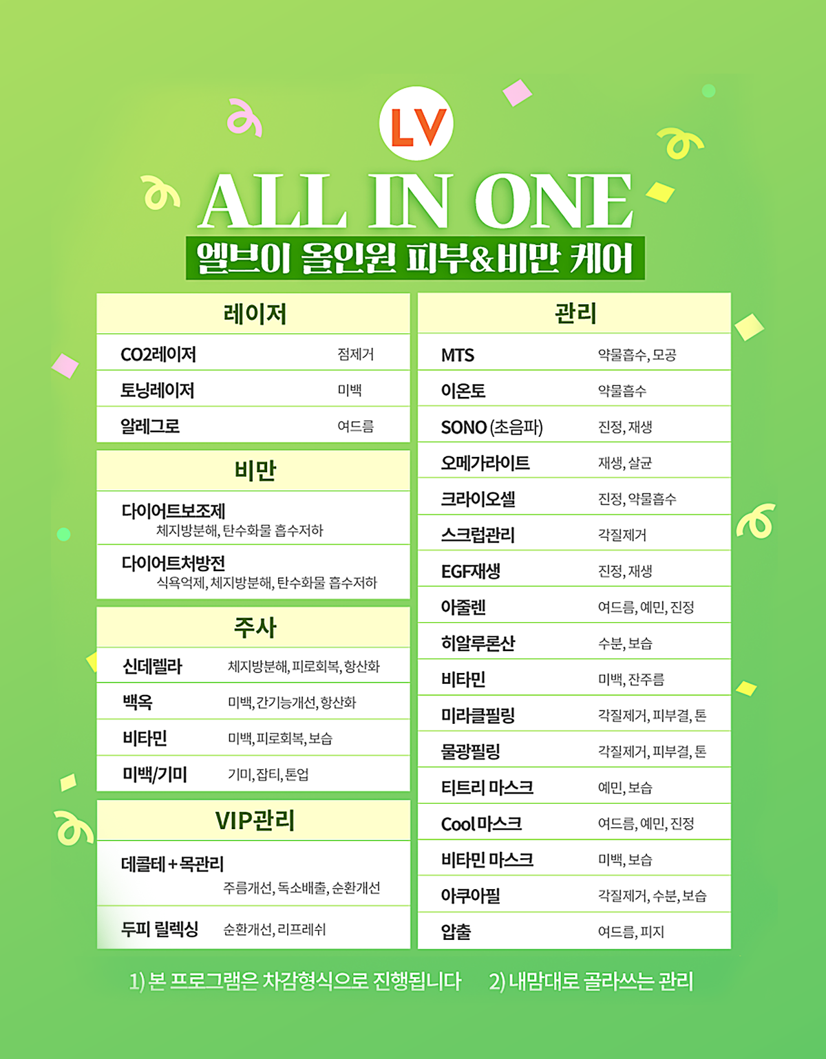 피부관리프로그램